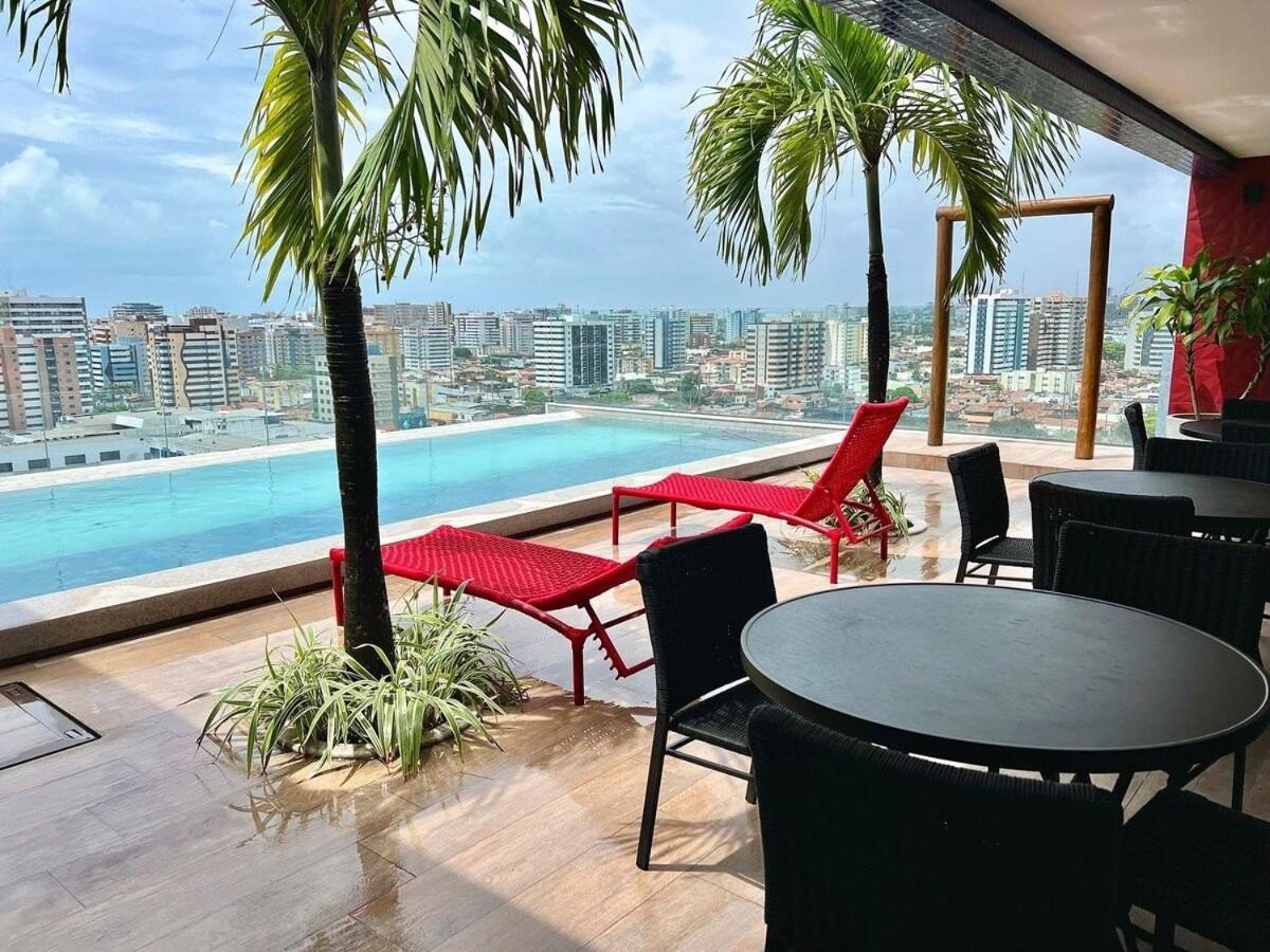 Edificio Sky Concept - Apt 1003 - Quarto E Sala Com Ar Condicionado, Piscina, Academia, Area Kids, Proximo A Praias Turisticas E Bares Badalados Maceió Zewnętrze zdjęcie